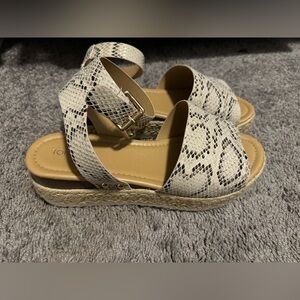 Snakeprint Espadrilles